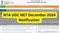 NTA UGC NET December 2024 Notification Expected Soon; Check Details and Steps to Apply