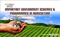 Important Government Schemes & Programmes in Agriculture