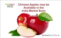 Chinese Apples may be available in the India Market Soon