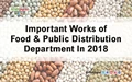 Important Works of Food & Public Distribution Department In 2018