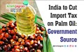 India to Cut Import Tax on Palm Oil: Government Source