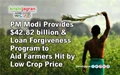 PM Modi Provides $42.82 billion & Loan Forgiveness Program to Aid Farmers Hit by Low Crop Price