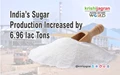 India’s Sugar Production Increased by 6.96 lac Tons