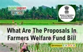 What Are The Proposals In Farmers Welfare Fund Bill?