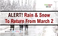 Weather Warning: Rain, Snow in India to Begin from March 2