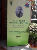 Celebration of 26th Birth anniversary of Dr. B.P.Pal by lecture of PadmaShree Dr.A.K.Sood at B.P.Pal Auditorium, I.A.R.I.
