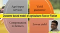 Outcome based-model of agriculture: Fact or Fiction