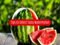 How to Pick a Perfect Watermelon