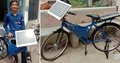 School Boy Converts Junk E-bike into Solar Cycle That can go up to 15 Kms