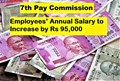 7th Pay Commission: Central Government Employees’ Annual Salary to Increase by Rs 95,000