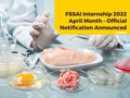 FSSAI Internship April 2022: Apply Online, Check All Details Inside