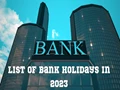 List of Bank Holidays in 2023