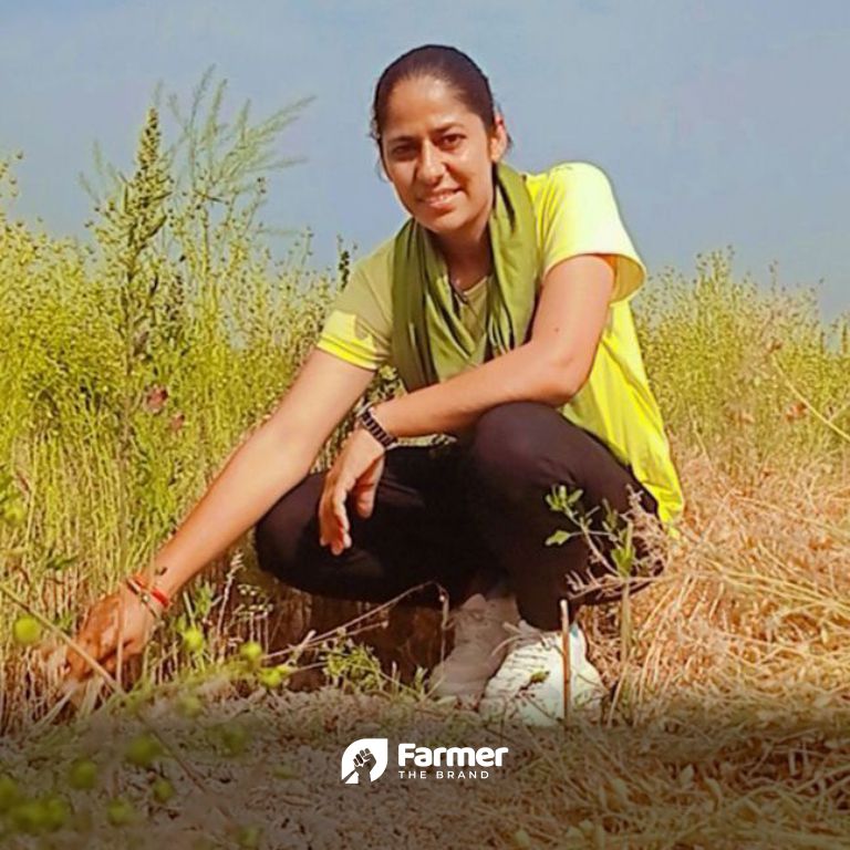 Amaejeet observing the soil